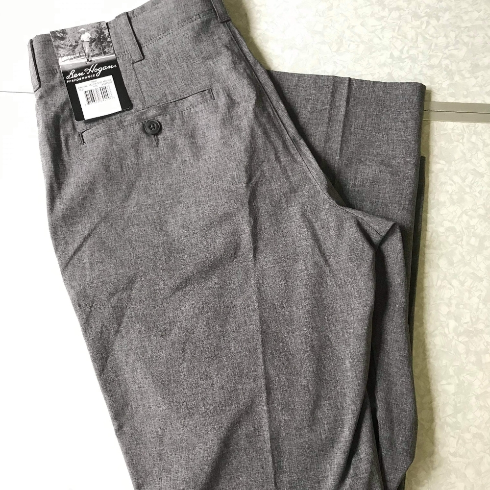 Mens 32x30 Gray Active Sun Protecting Golf Pants